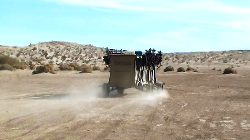 Illustration for article titled This flying drone helicopter truck is a real life transformer